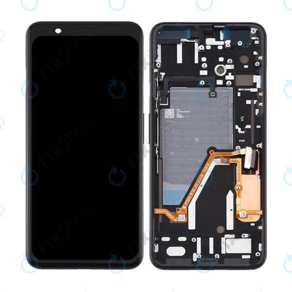 Schermo OLED per Google Pixel 4 XL, Just Black, Vetro touch con cornice