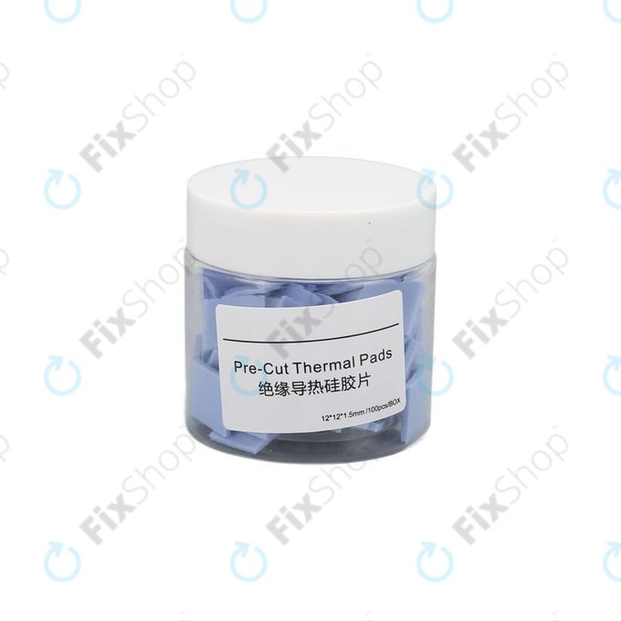 Pad termico pretagliato, 12 x 12 x 1,5mm