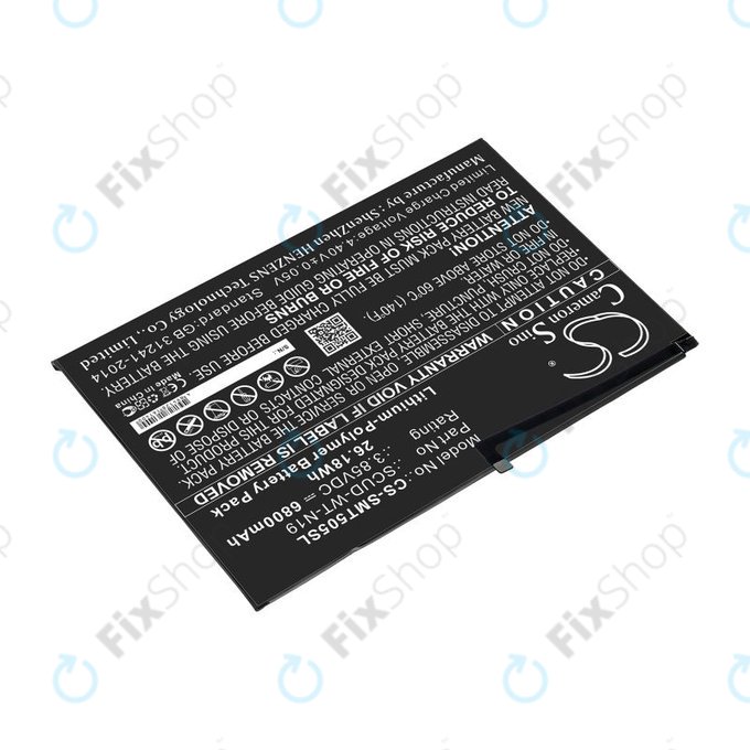 Batteria per Samsung Galaxy Tab A7, SCUD-WT-N19, Li-Pol, 3.85V, 6800mAh, HQ