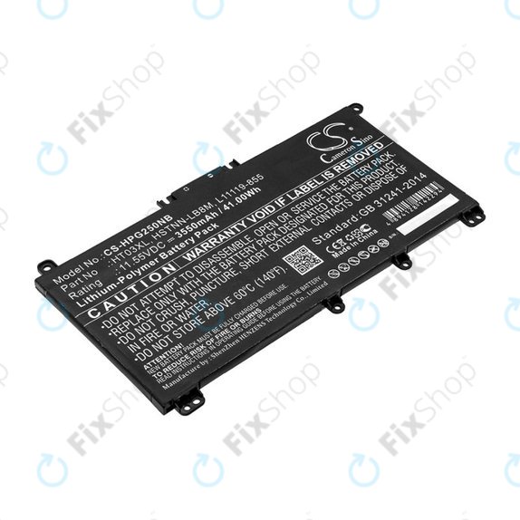 Batteria per HP Pavilion 14, 15, 17, HT03XL, Li-Pol, 3550mAh, 11.55V, HQ