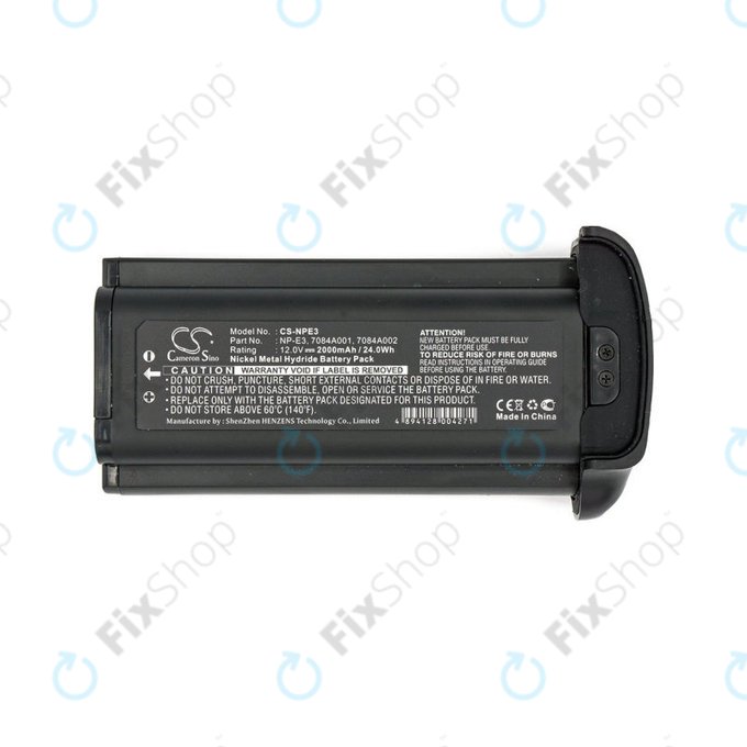 Batteria per Canon Eos 1Ds, NP-E3, Ni-MH, 2000mAh, 12V, HQ