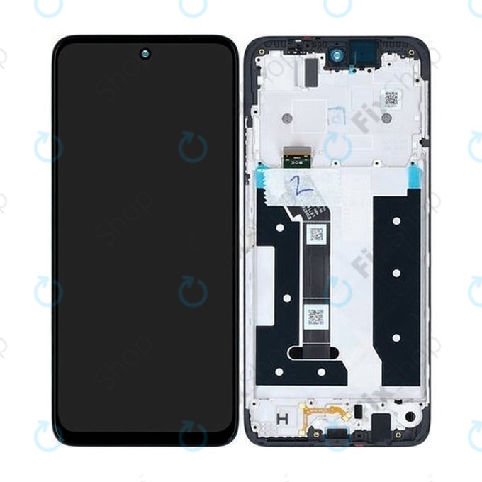 Schermo per Motorola Moto G35 5G, Black, Vetro touch con cornice, 5D68C28856, Genuine Service Pack