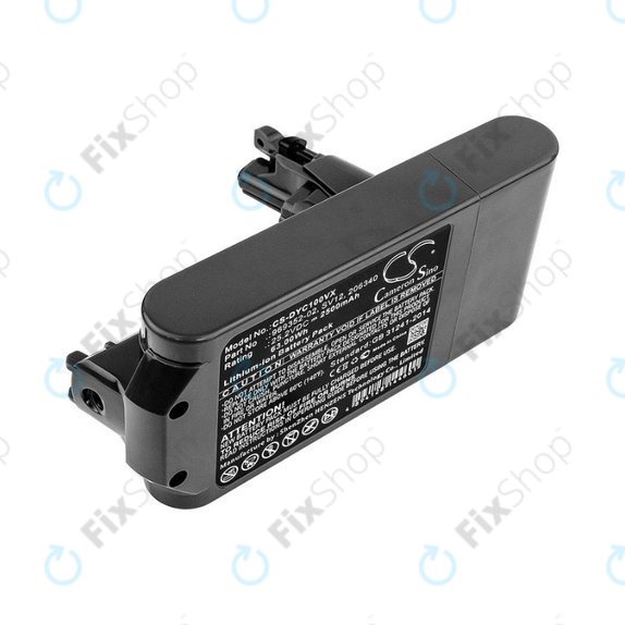 Batteria per Dyson V10, 969352-02, SV12, 206340, Li-Ion, 2500mAh, 25.2V, HQ