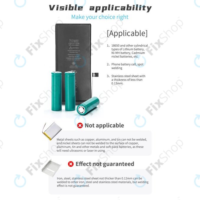 Set microsaldatore a punti per riparazione flex batteria per iPhone 11 - 12 Pro Max, QianLi Macaron