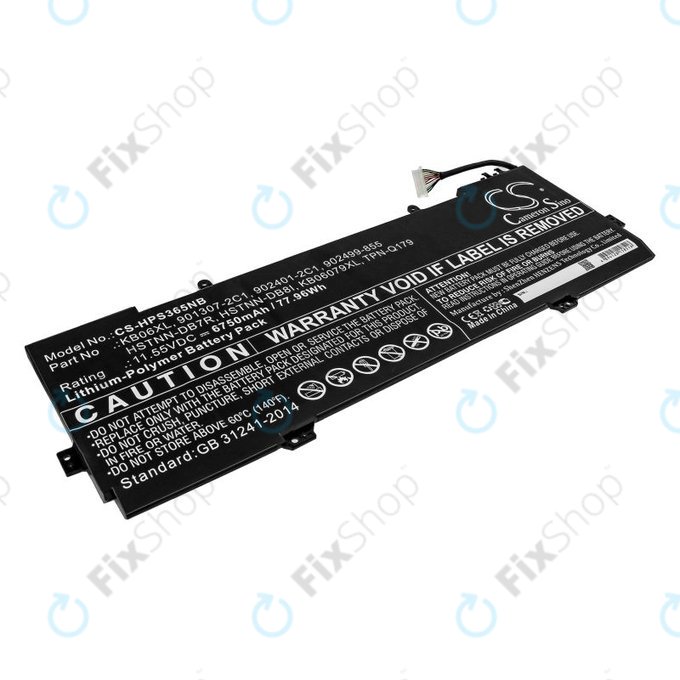 Batteria per HP Spectre X360 15, KB06XL, Li-Pol, 6750mAh, 11.55V, HQ