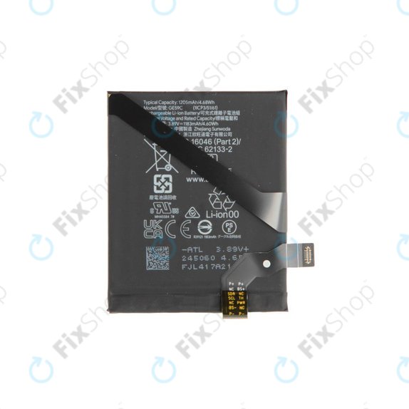 Batteria per Google Pixel 9 Pro Fold, Base GE59C, G949-00920-00, Genuine Service Pack