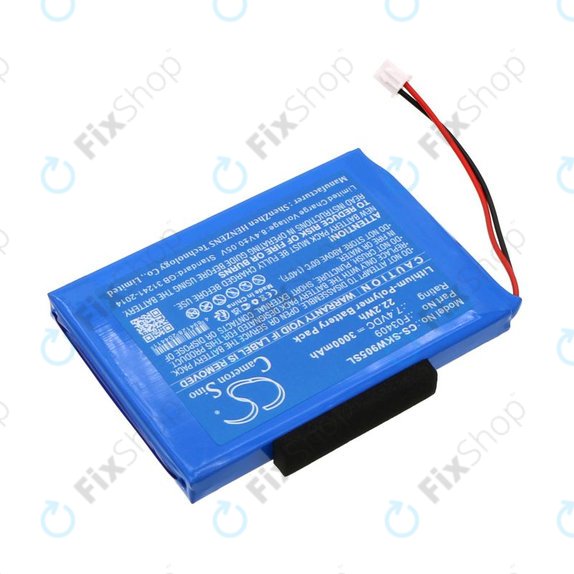 Batteria per Satlink WS-6902, WS-6905, F03409, Li-Pol, 3000mAh, 7.4V, HQ