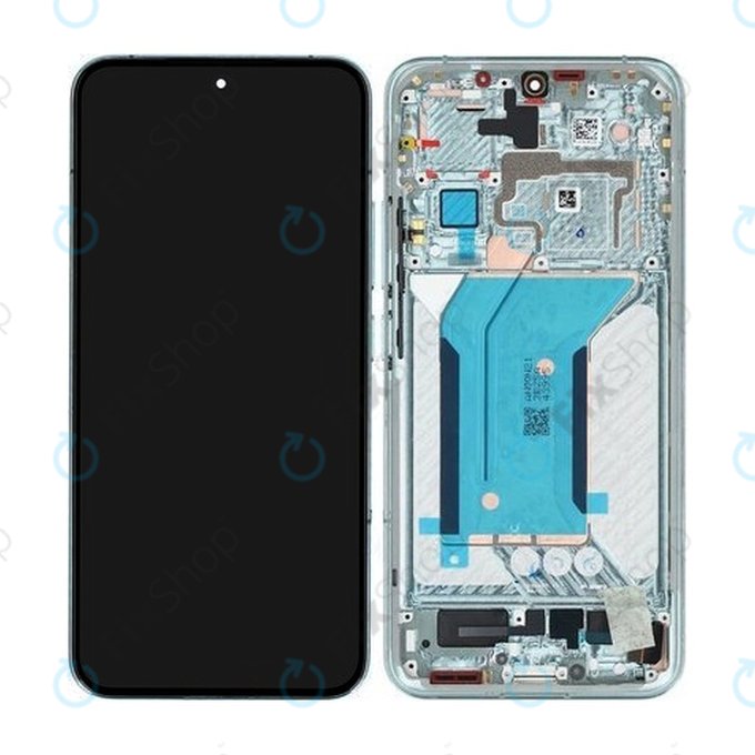 Schermo per Xiaomi 14 23127PN0CC, Jade Green, Vetro touch con cornice, 56000600N300, Genuine Service Pack