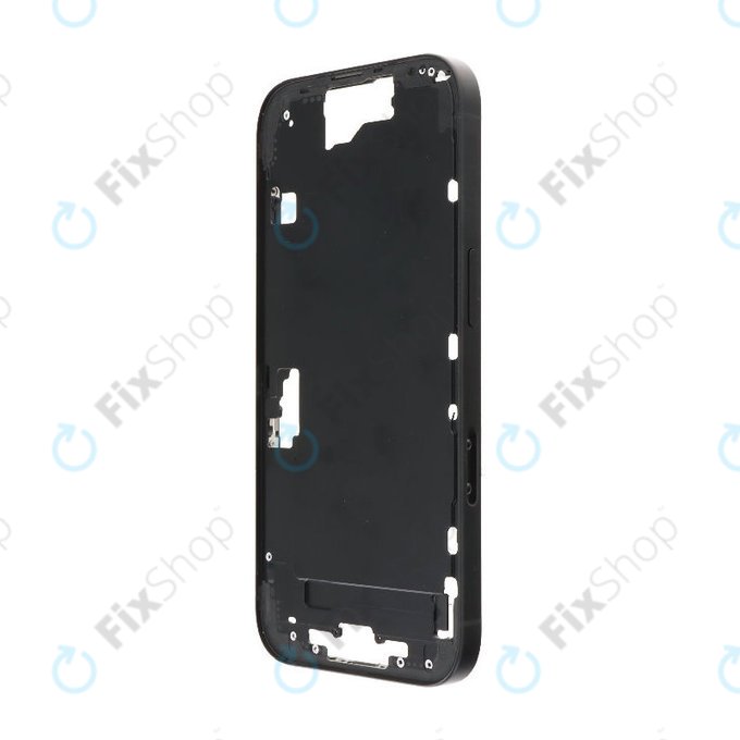 Telaio centrale con pulsanti di accensione e volume per iPhone 16, Black