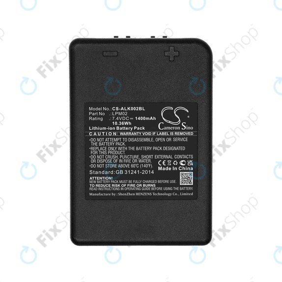 Batteria per Autec Funkfernsteuerung Air, Modular AJM, LPM02, Li-Ion, 1400mAh, 7.4V, HQ