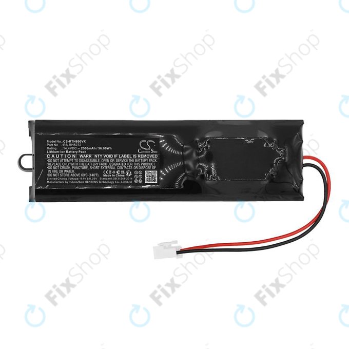 Batteria per Rowenta Air Force Extreme, RS-RH5272, Li-Ion, 2500mAh, 14.4V, HQ