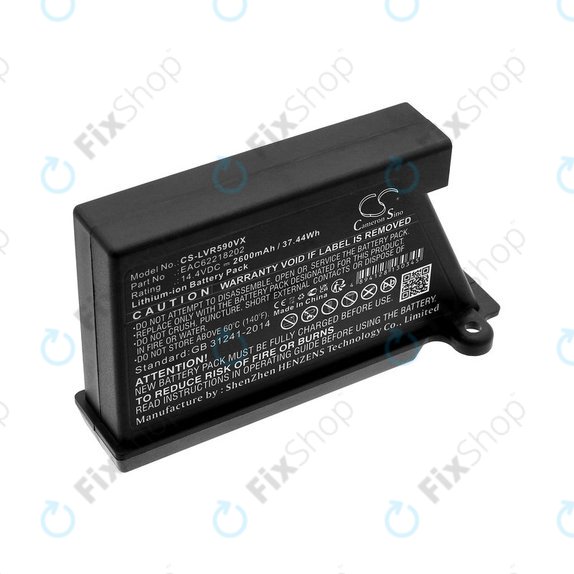 Batteria per LG Hombot, LG VR EAC62218202, Li-ion, 2600mAh, 14.4V, HQ