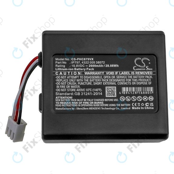 Batteria per Philips SmartPro Easy, IP797, 4322 005 38072, Li-Ion, 2600mAh, 10.8V, HQ