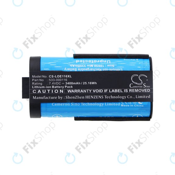Batteria per Logitech UE Megaboom, 533-000116, Li-Ion, 3400mAh, 7.4V, HQ