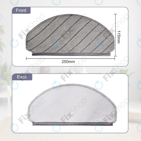 Panno lavapavimenti, 2 pz. per Ecovacs Deebot N20, N20 Plus, N20 Pro Plus
