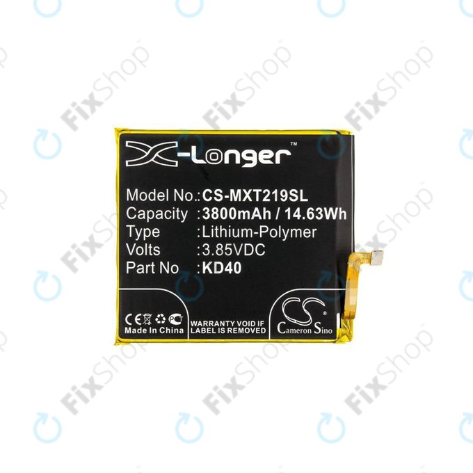 Batteria per Motorola Moto G8 Plus, KD40, 3800mAh, HQ