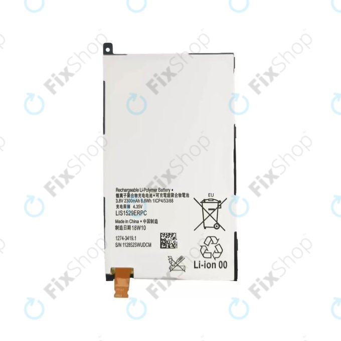 Batteria per Sony Xperia Z1 Compact, LIS1529ERPC, 2300mAh