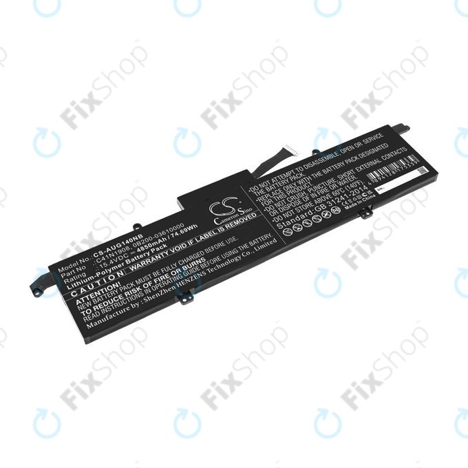 Batteria per Asus ROG Zephyrus G14 GA401, C41N1908, Li-Pol, 4850mAh, 15.4V, HQ