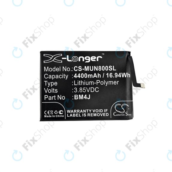 Batteria per Xiaomi Redmi Note 8 Pro, 4400mAh, Li-Pol, 3.85 V, BM4J, HQ