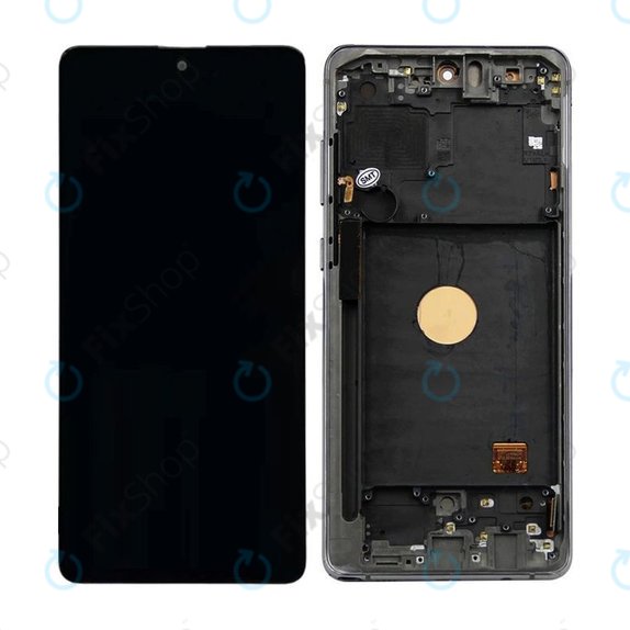 Schermo per Samsung Note 10 Lite N770F, Aura Black, Vetro touch con cornice