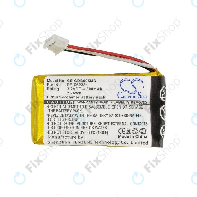 Batteria per GoPro Hero +, PR-062334, Li-Polymer, 800mAh, 3.7V, HQ