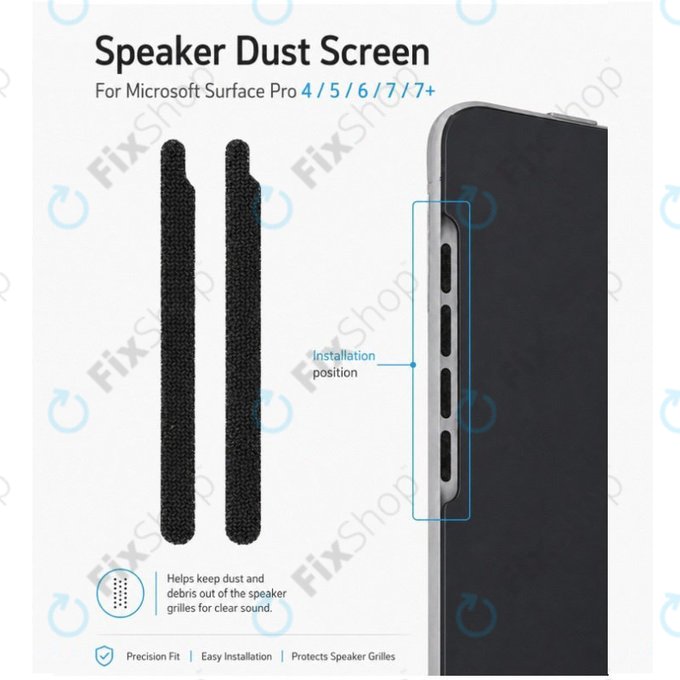 Griglia antipolvere per altoparlante per Microsoft Surface Pro 4/5/6/7/7+