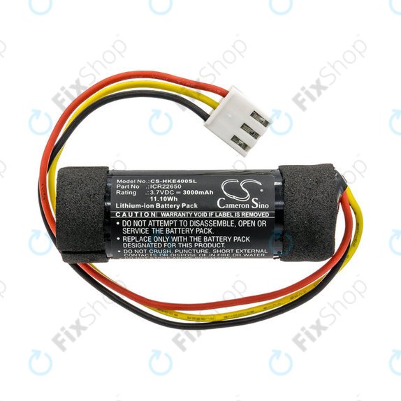 Batteria per Harman/Kardon Onyx Studio 4, ICR22650, Li-Ion, 3000mAh, 3.7V, HQ