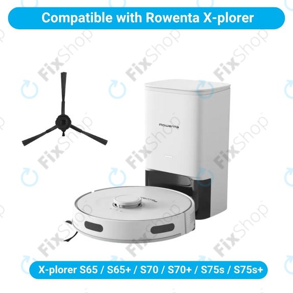 Spazzola laterale, 2 pz. per Rowenta X-plorer S65, S65+, S70, S70+, S75s, S75s+