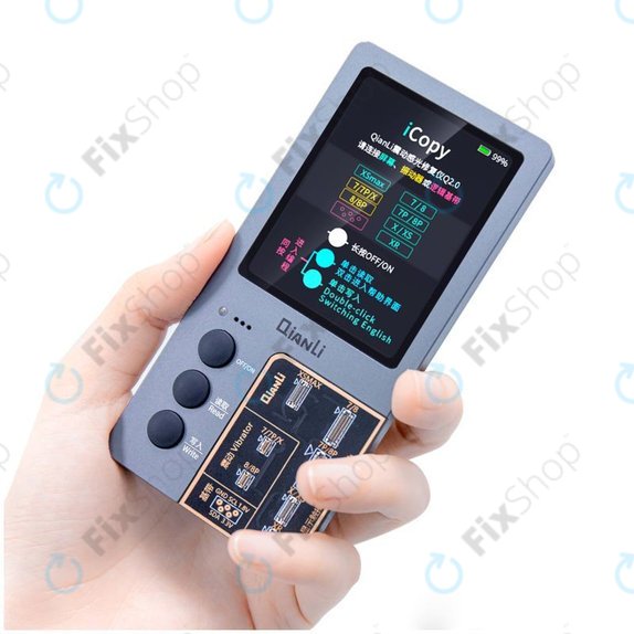 Programmatore True Tone, sensore di luminosità, vibrazione e tester batteria per iPhone 7 - 11 Pro Max, QianLi iCopy Plus 2.2