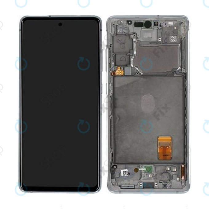 Schermo per Samsung S20 FE G780F, Cloud White, Vetro touch con cornice, GH82-24220B, GH82-24219B, GH82-31328B, GH82-31329B, Genuine Service Pack
