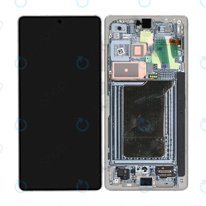 Schermo per Samsung S25 Ultra, Titanium Silver, Vetro touch con cornice, GH82-36387A, Genuine Service Pack