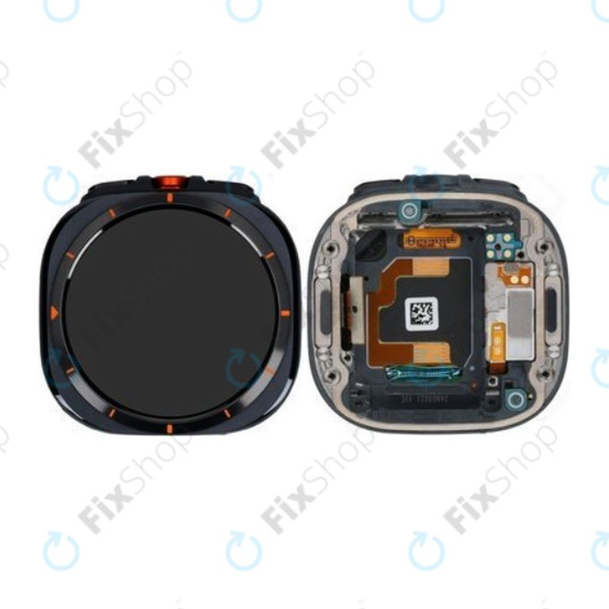 Schermo per Samsung Galaxy Watch Ultra (LTE) SM-L705U, Dark Grey, Vetro touch con cornice, GH82-35194A, Genuine Service Pack