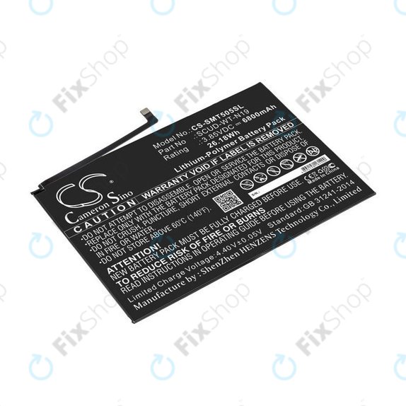 Batteria per Samsung Galaxy Tab A7, SCUD-WT-N19, Li-Pol, 3.85V, 6800mAh, HQ