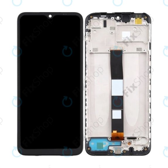Schermo per Xiaomi Redmi 9A, Redmi 9AT, Redmi 9C, Vetro touch con cornice