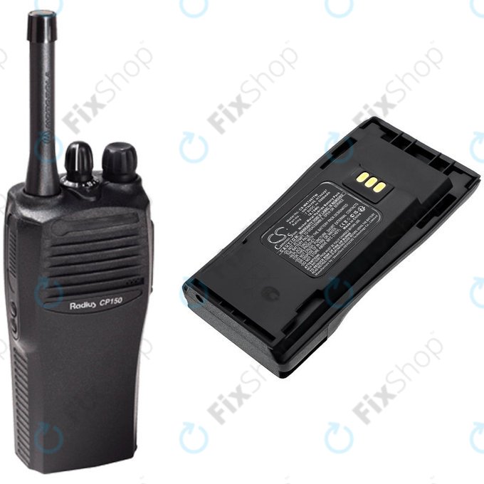 Batteria per Motorola CP, EP, GP, PM-series, PMNN4081, Ni-MH, 2500mAh, 7.5V, HQ
