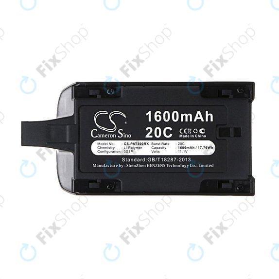 Batteria per Parrot Bebop Drone 3.0, Mini Quadcopter, Li-Pol, 1600mAh, 11.1V, HQ