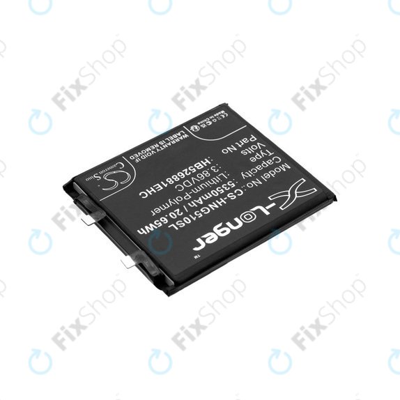 Batteria per Honor Magic 5 Pro, HB526881EHC, Li-Pol, 3.86V, 5350mAh, HQ