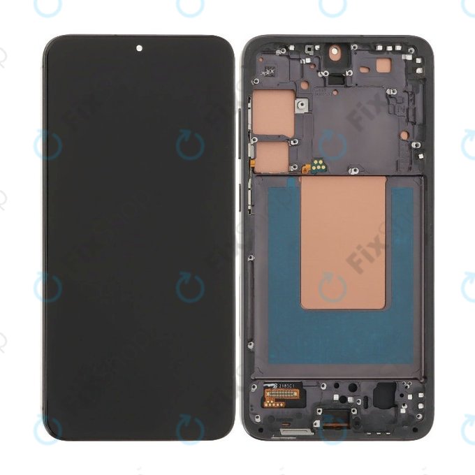 Schermo per Samsung S24 Plus S926B, Onyx Black, Vetro touch con cornice