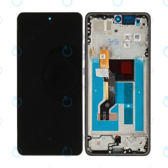 Schermo per Motorola Moto G86 5G, Vetro touch con cornice, Cosmic Sky, 5D68C30475, Genuine Service Pack