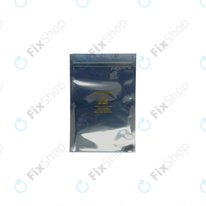 Sacchetto antistatico ESD con chiusura zip, 10x15 cm, 20 pz, con stampa