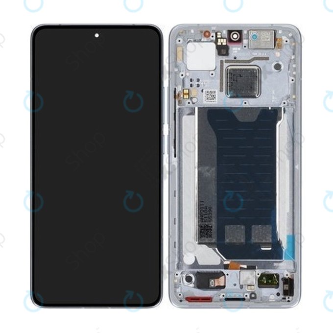 Schermo per Xiaomi Poco F7 Pro 5G, Blue, Vetro touch con cornice, 56002100O1100, Genuine Service Pack