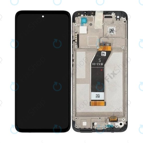 Schermo per Xiaomi Redmi 10 (2022) 21121119SG 22011119UY, Carbon Gray, Vetro touch con cornice, 560001K19S00, Genuine Service Pack