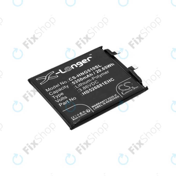 Batteria per Honor Magic 5 Pro, HB526881EHC, Li-Pol, 3.86V, 5350mAh, HQ