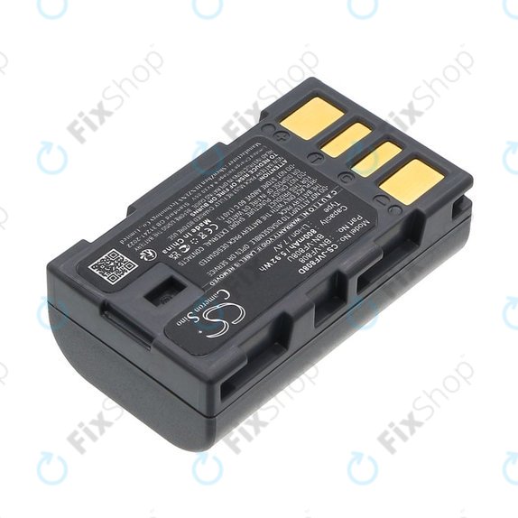 Batteria per JVC Gr-D850ek, BN-VF808, Li-Ion, 800mAh, 7.4V, HQ