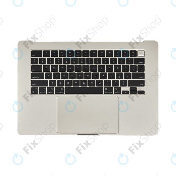 Top case con tastiera US e batteria per MacBook Air 15", A3114 (2024), Starlight, 661-40268, Genuine Apple