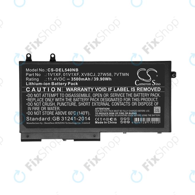 Batteria per Dell Latitude 5400, Inspiron 7591 2-in-1, XV8CJ, Li-Ion, 3500mAh, 11.4V, HQ