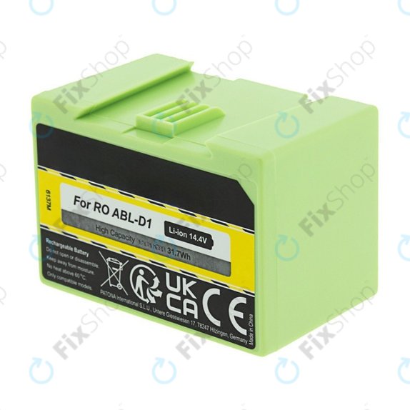 Batteria per iRobot Roomba e-seriess, i-seriess, ABL-D1, 4624864, Li-Ion, 2800mAh, 14.4V