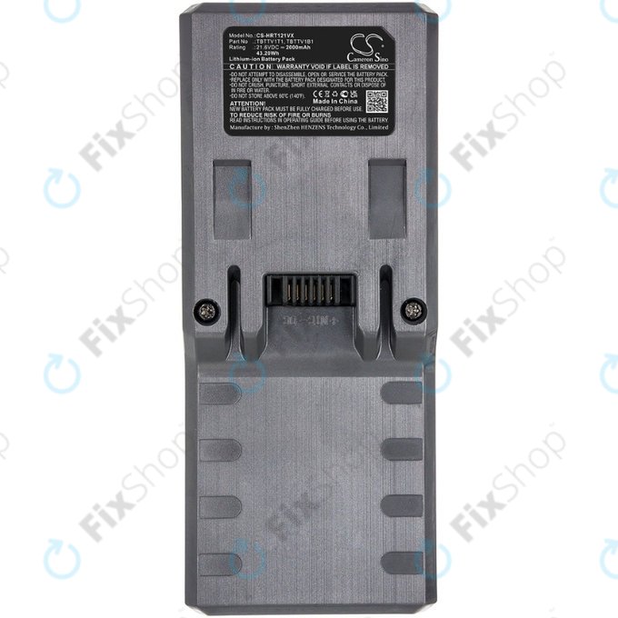 Batteria per Beko VRT 8282 BV, ZB1852, Hoover FD-seriess, TBTTV1T1, TBTTV1B1, Li-Ion, 2000mAh, 21.6V, HQ