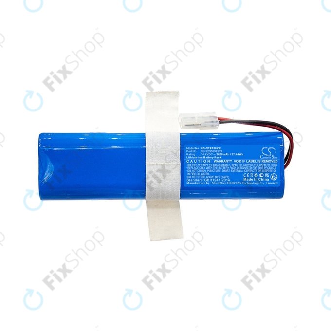 Batteria per Rowenta X-PLORER S75s, S75s+, SS-2230002528, Li-Ion, 2600mAh, 14.4V, HQ
