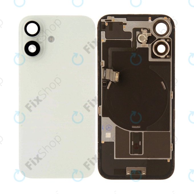 Vetro scocca posteriore per iPhone 17, White, Pulled A